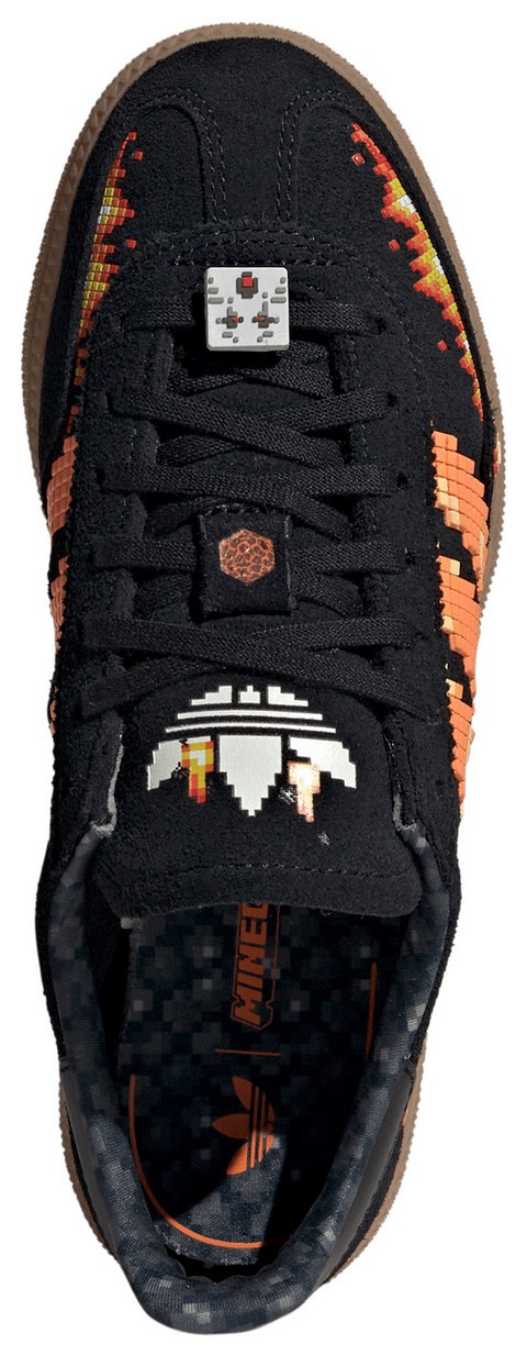 adidas Kids' Grade School Minecraft Handball Spezial Shoes - Black/White - View 2