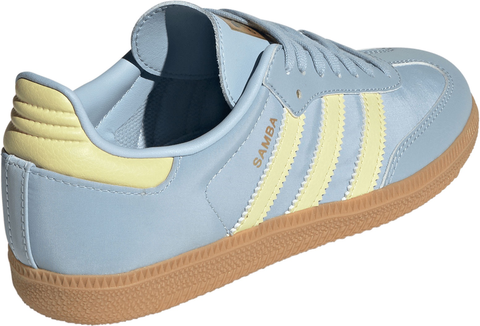 adidas Kids' Grade School Samba OG Shoes - Blue/Yellow - View 7