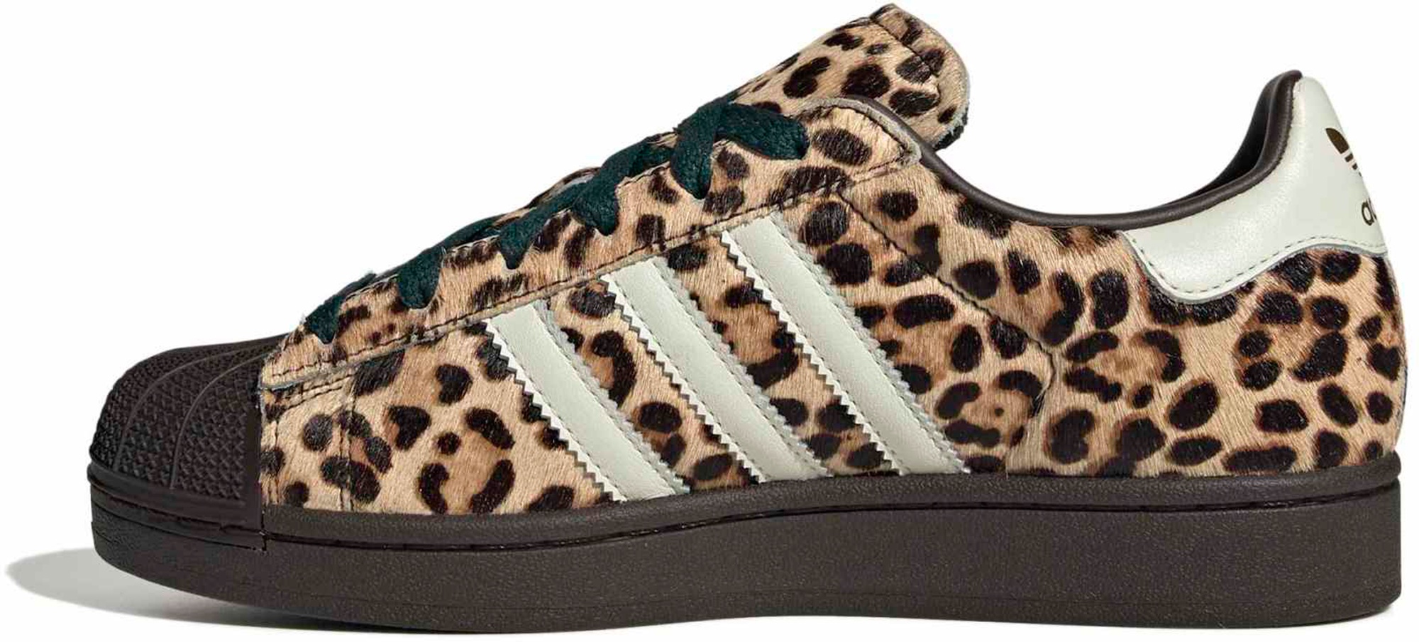 adidas Women's Superstar II Shoes - Cheetah/Dark Brown - View 4