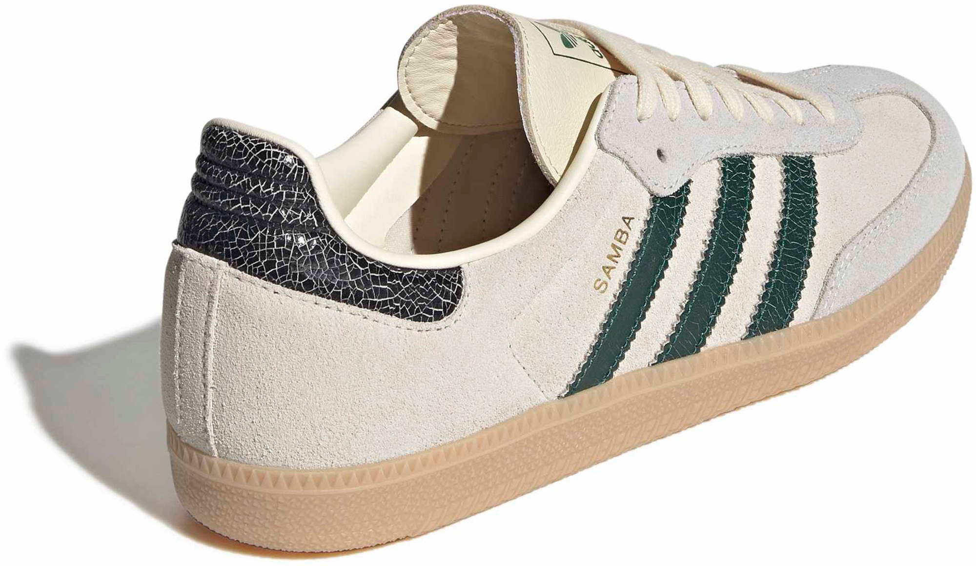 adidas Samba OG Shoes - Vint Wht/Green - View 5