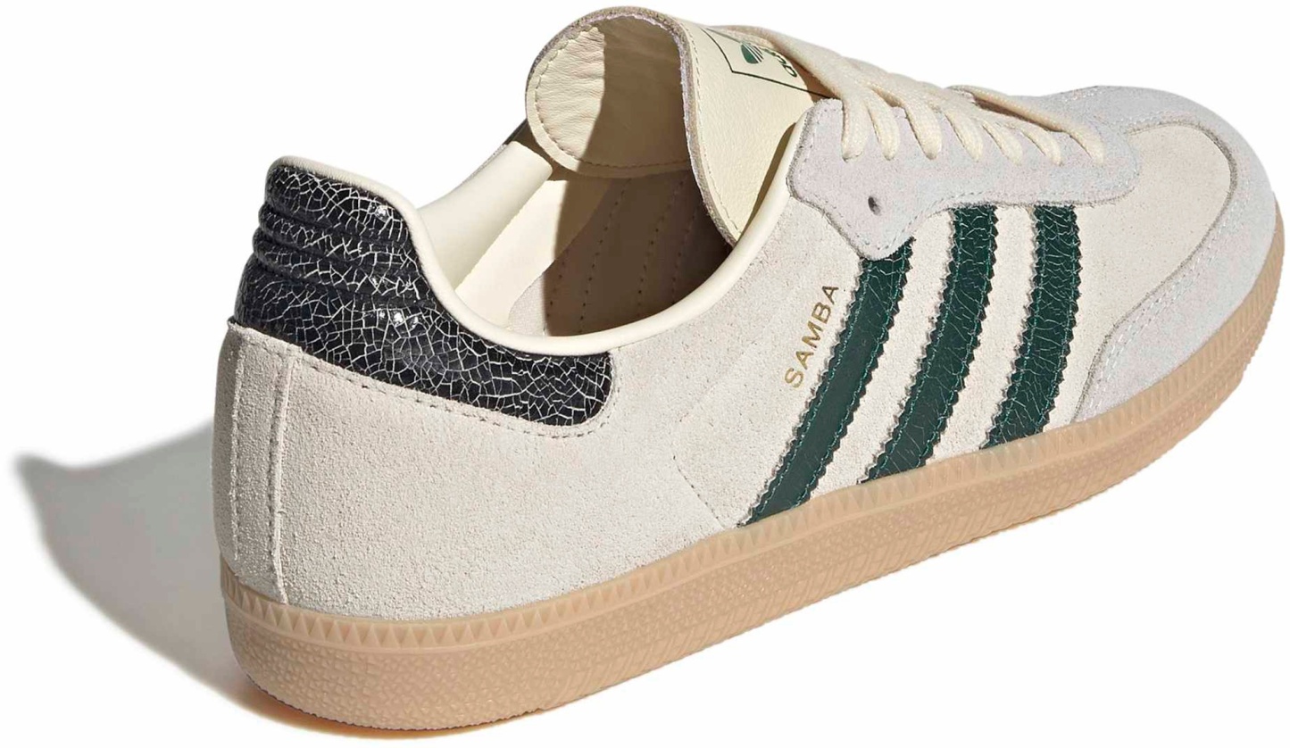 adidas Samba OG Shoes - Vint Wht/Green - View 5