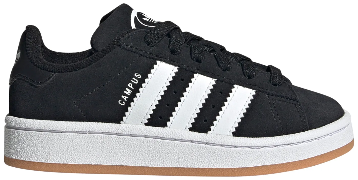 adidas Kids' Preschool Campus 00s Shoes - Black/White - View 1