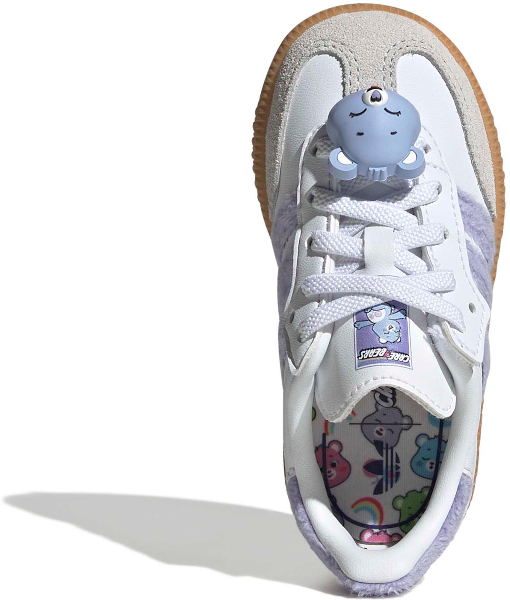 adidas Toddler Samba Care Bear Shoes - Light Purple/White/Blue Dawn - View 2