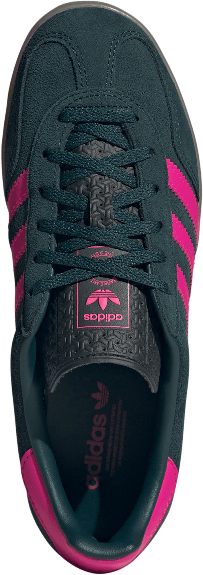 adidas Women's Gazelle Indoor Shoes - Green/Pink - View 2