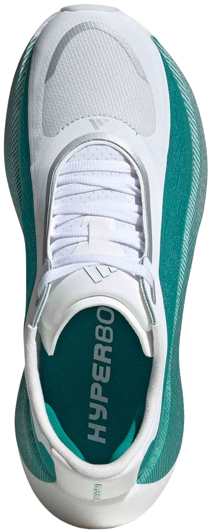 adidas Women's Hyperboost Edge Running Shoes - White/Green - View 3