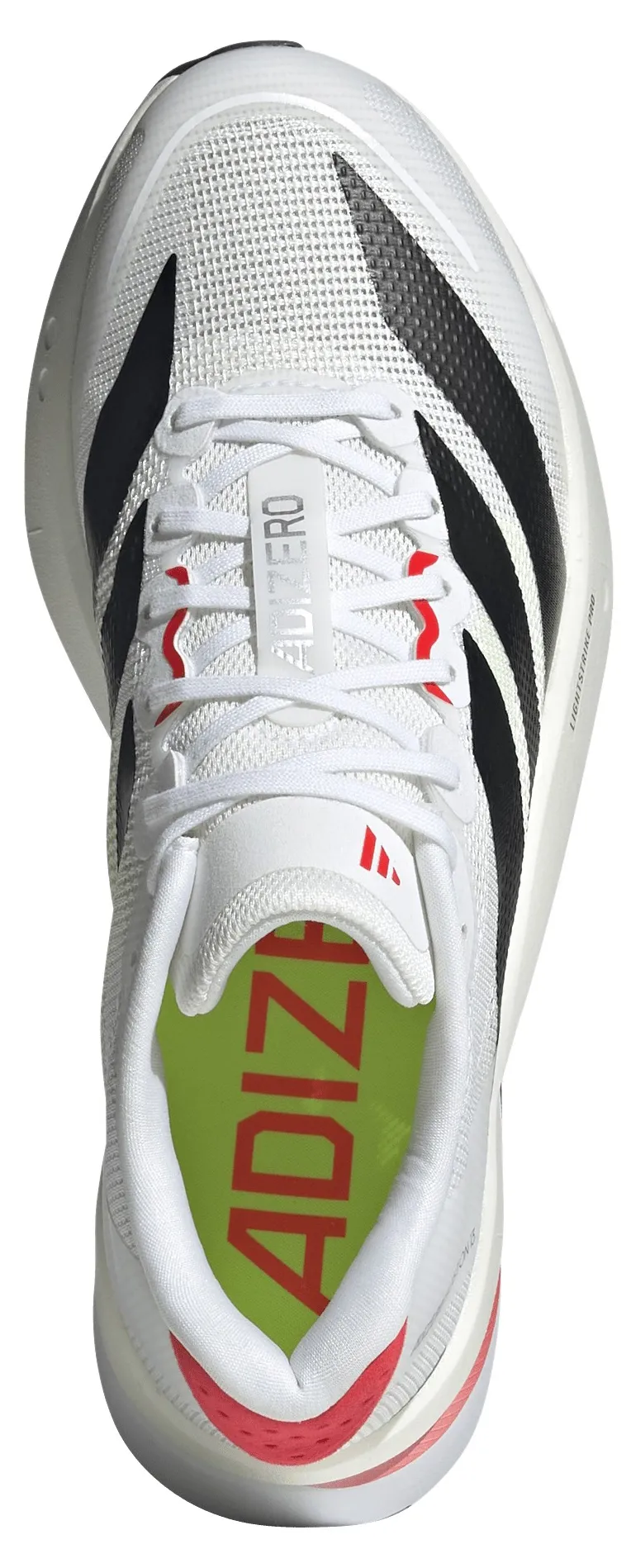 adidas Women's Adizero Boston 13 Running Shoes - White/Black/Red - View 2