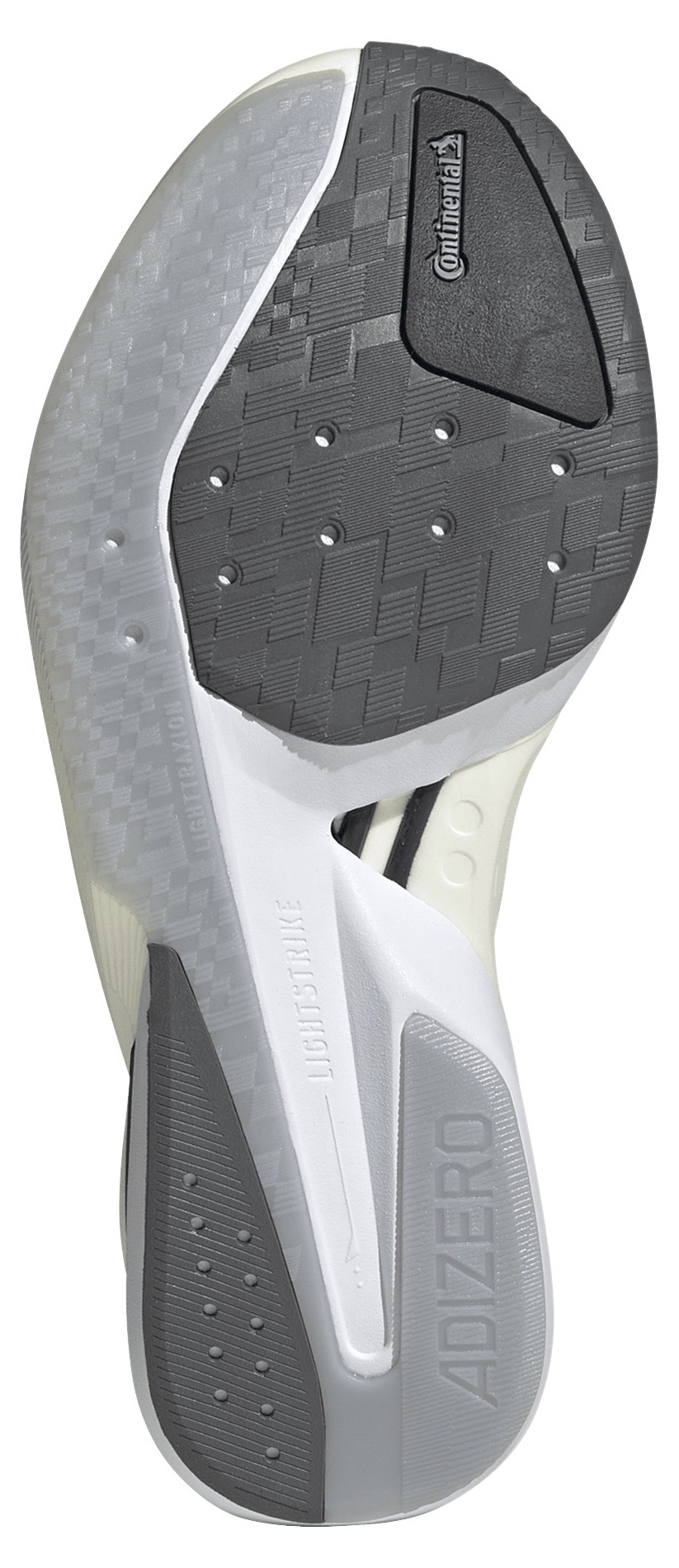 adidas Women's Adizero Boston 13 Running Shoes - White/Silver/Grey - View 3