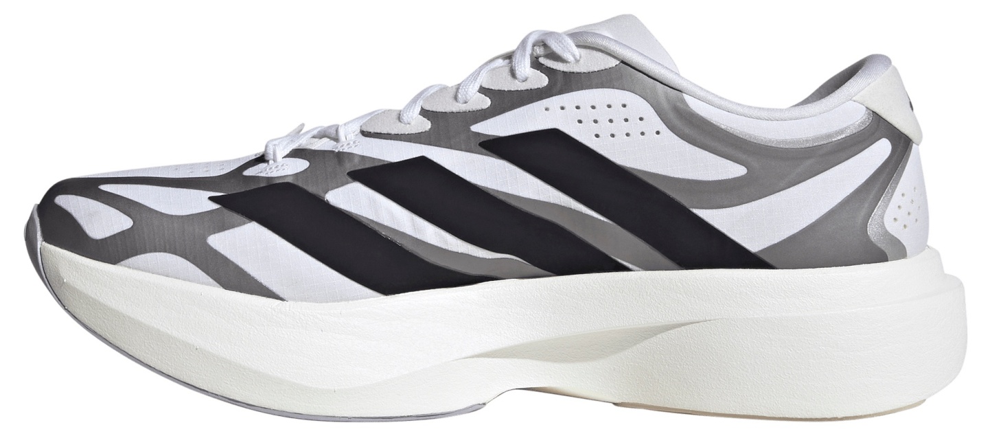 adidas Men's Adizero EVO SL EXO Running Shoes - White/Black/Metallic - View 4