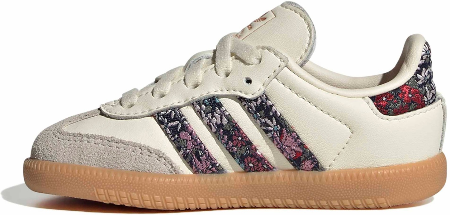 adidas Toddler Liberty Samba OG Shoes - Cream/Dual Magenta/Talc - View 4