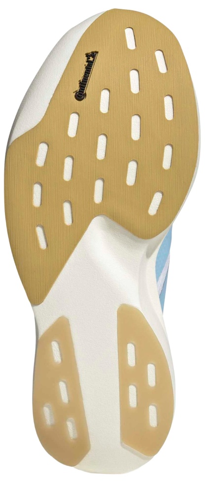 adidas Women's Adizero EVO SL Running Shoes - White/Clear Blue/Matte Gold - View 3