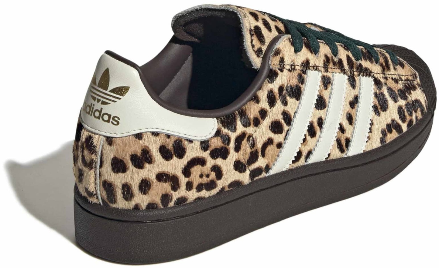 adidas Women's Superstar II Shoes - Cheetah/Dark Brown - View 8
