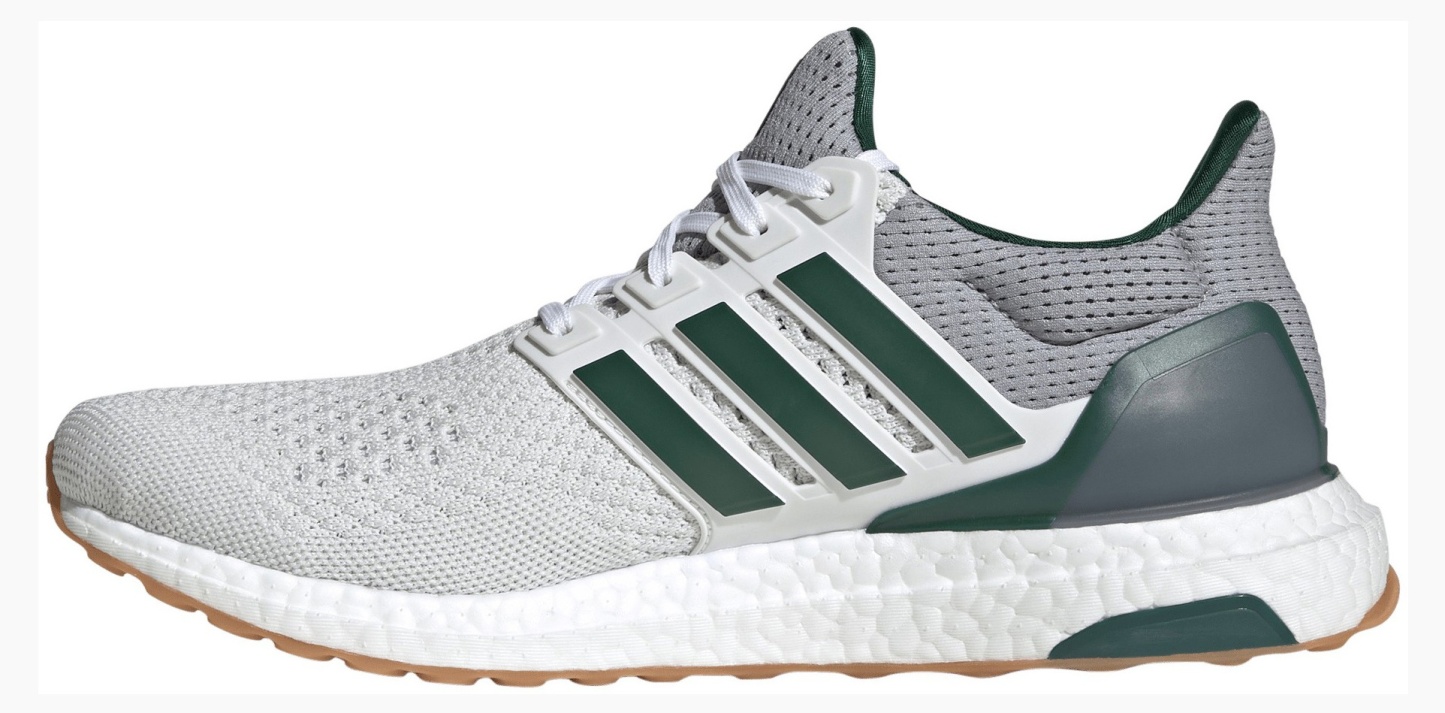 adidas Men's Ultraboost 1.0 DNA Shoes - Crystal White/Collegiate Green/Halo Silver - View 4