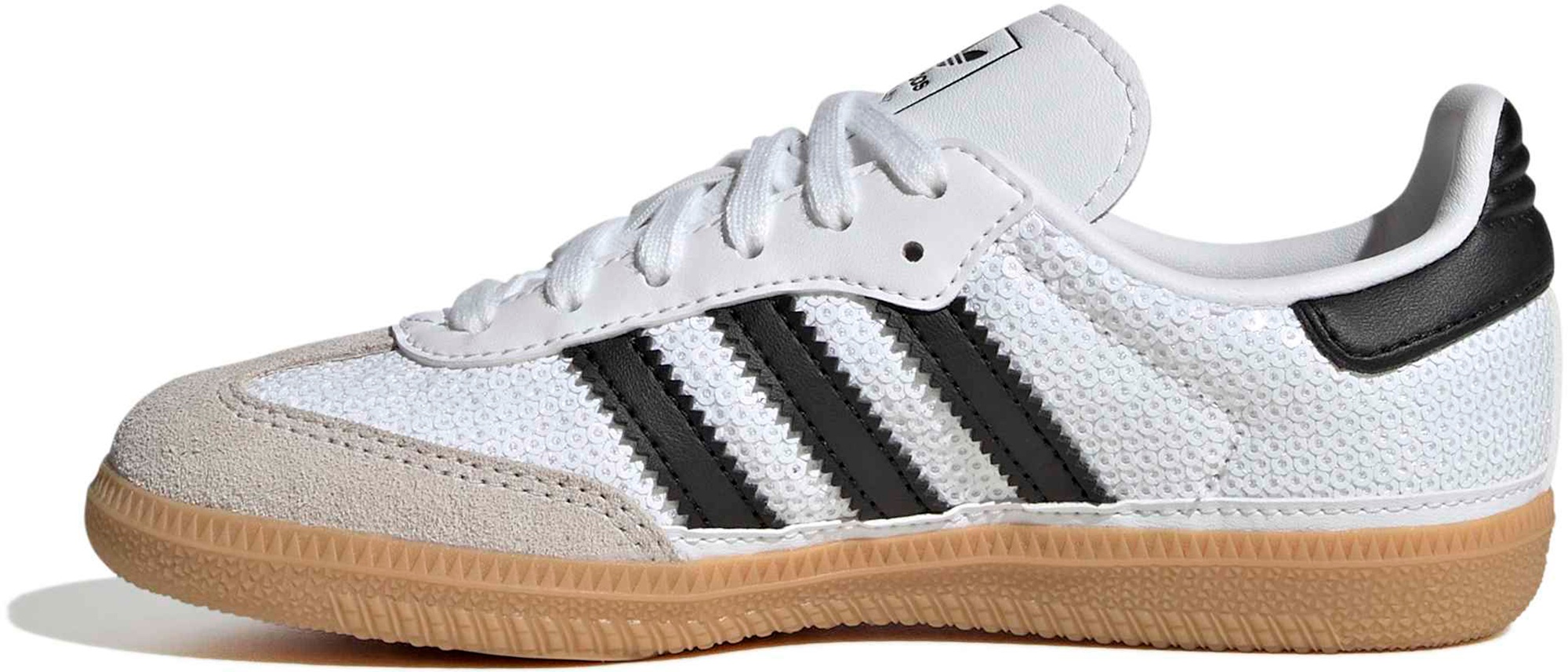 adidas Kids' Preschool Samba OG Shoes - White/Core Black/Grey One - View 4