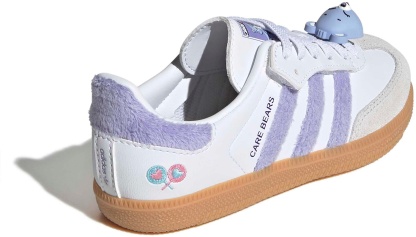 adidas Kids' Preschool Samba Care Bear Shoes - Light Purple/White/Blue Dawn - View 5