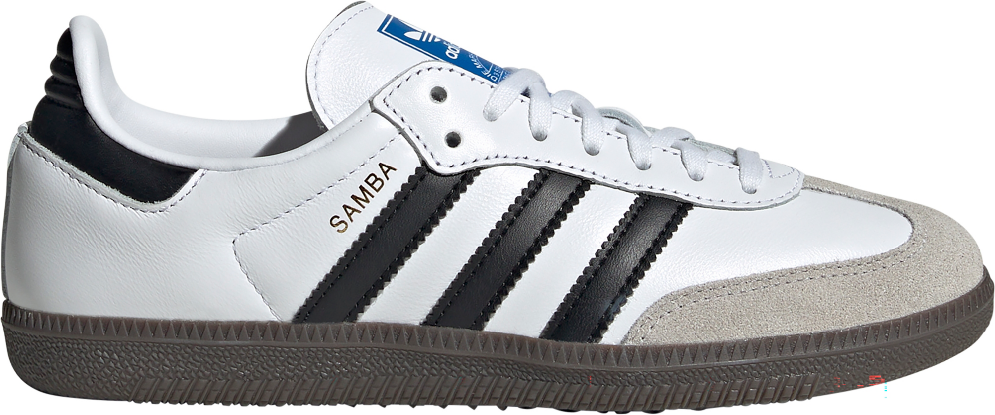 adidas Kids' Grade School Samba OG Shoes - White/Black - View 1