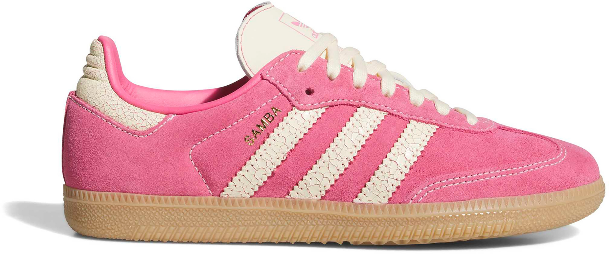 adidas Kids' Grade School Samba OG Shoes - Pink Fusion/Warm Vanilla/Gum - View 1