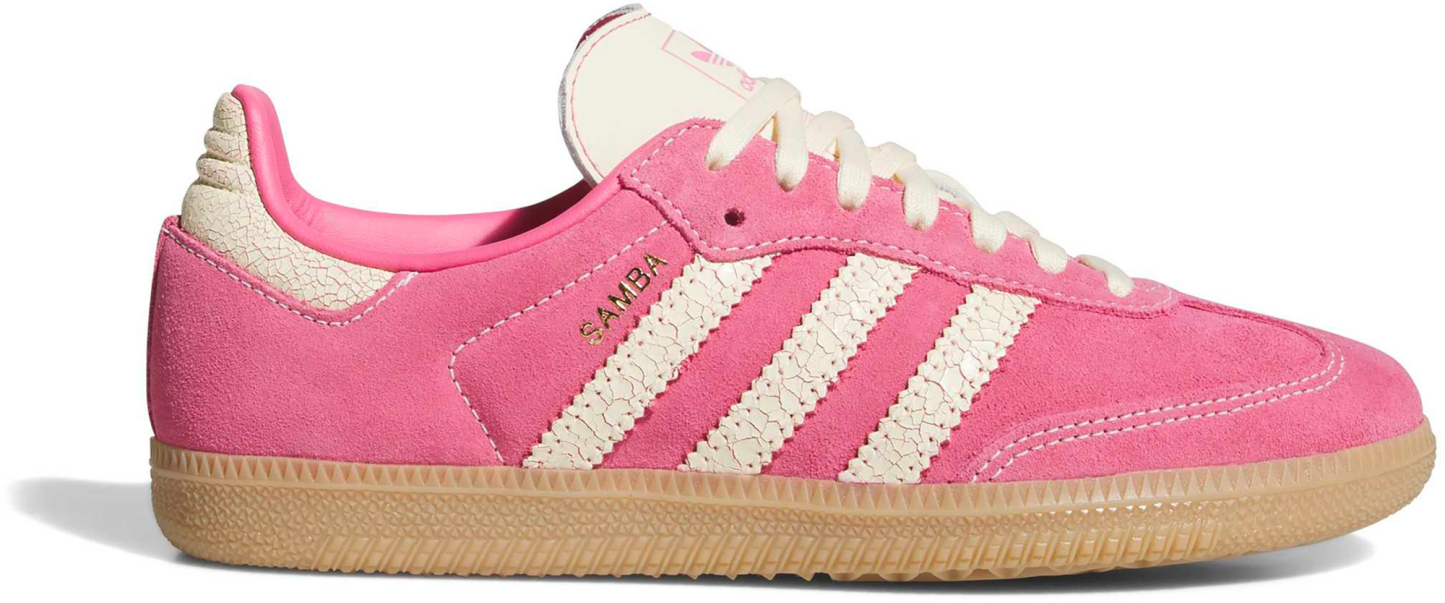 adidas Kids' Grade School Samba OG Shoes - Pink Fusion/Warm Vanilla/Gum - View 1