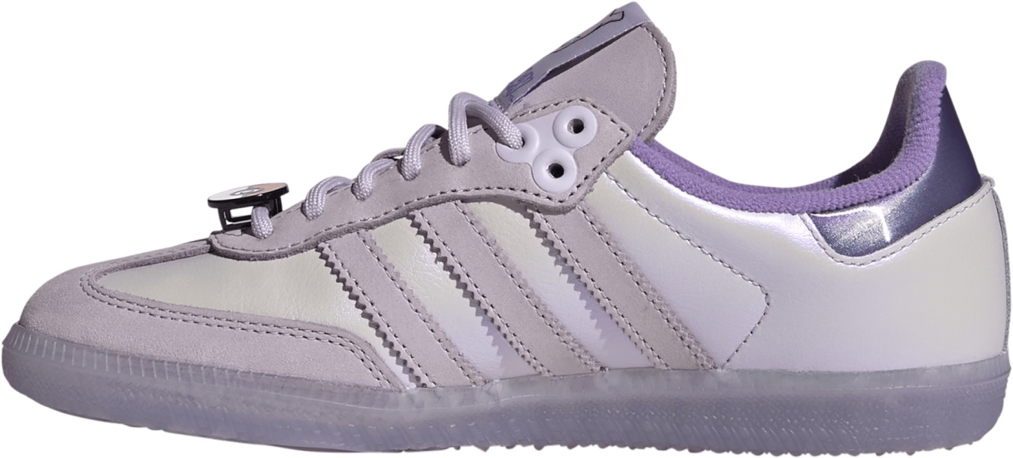 adidas Kids' Grade School Samba OG Shoes - Ice Lavender/Ice Lavender/Violet Fusion - View 4