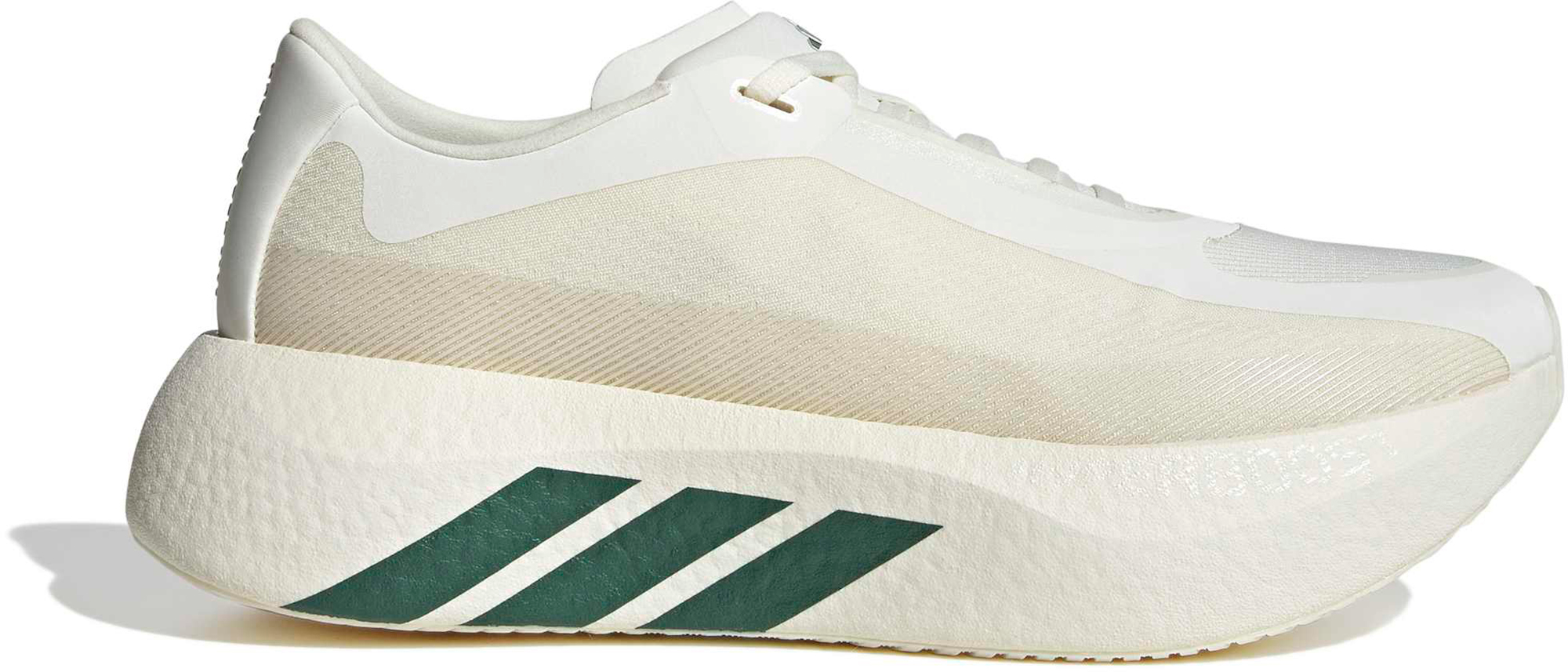 adidas Men's Hyperboost Edge Running Shoes - White/Collegiate Green/Gold Mt - View 1