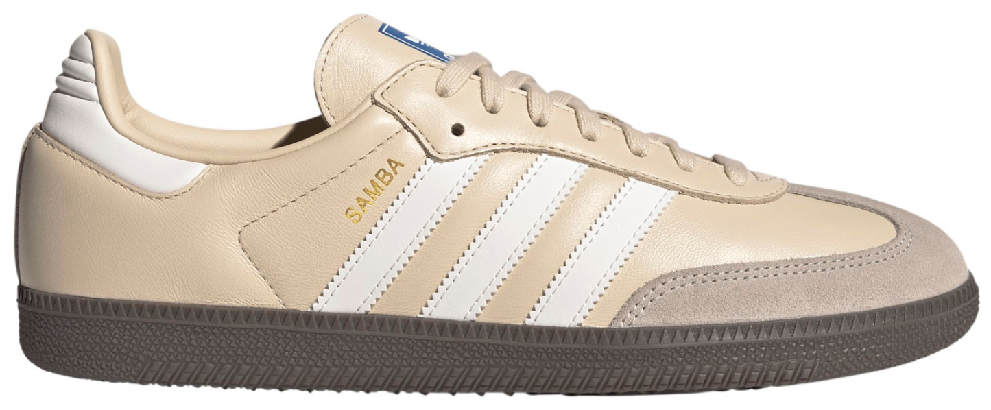 adidas Samba OG Shoes - Sand Strata/White/Gum - View 1