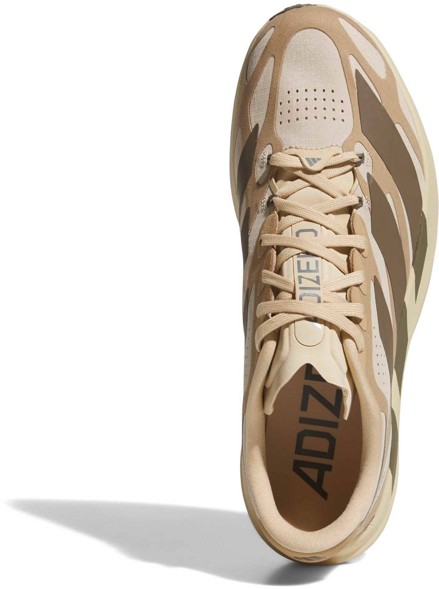 adidas Men's Adizero EVO SL EXO Suede Running Shoes - Magic Beige/Cargo Brown/Cardboard - View 2