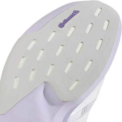 adidas Women's Adizero EVO SL Running Shoes - White/Zero Metallic/Purple Tint - View 8