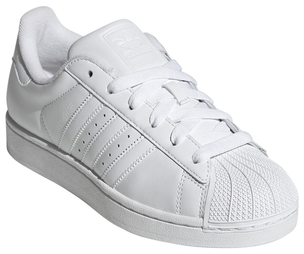 adidas Women's Superstar II Shoes - White/White - View 5