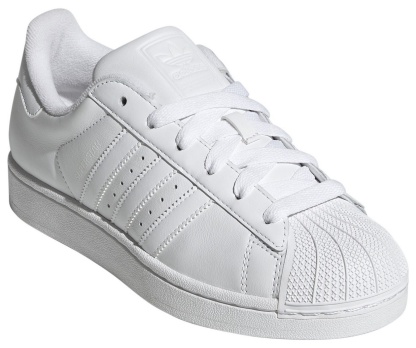 adidas Women's Superstar II Shoes - White/White - View 5