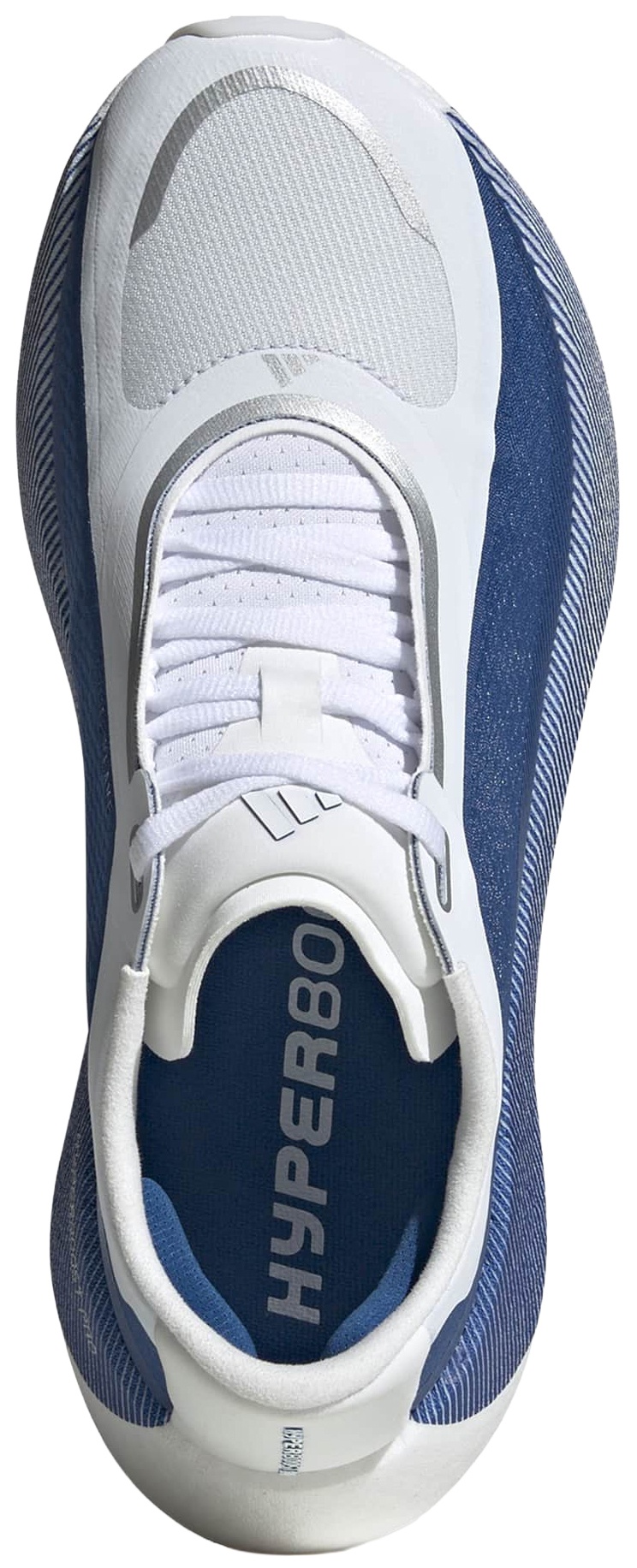 adidas Women's Hyperboost Edge Running Shoes - White/Blue - View 3