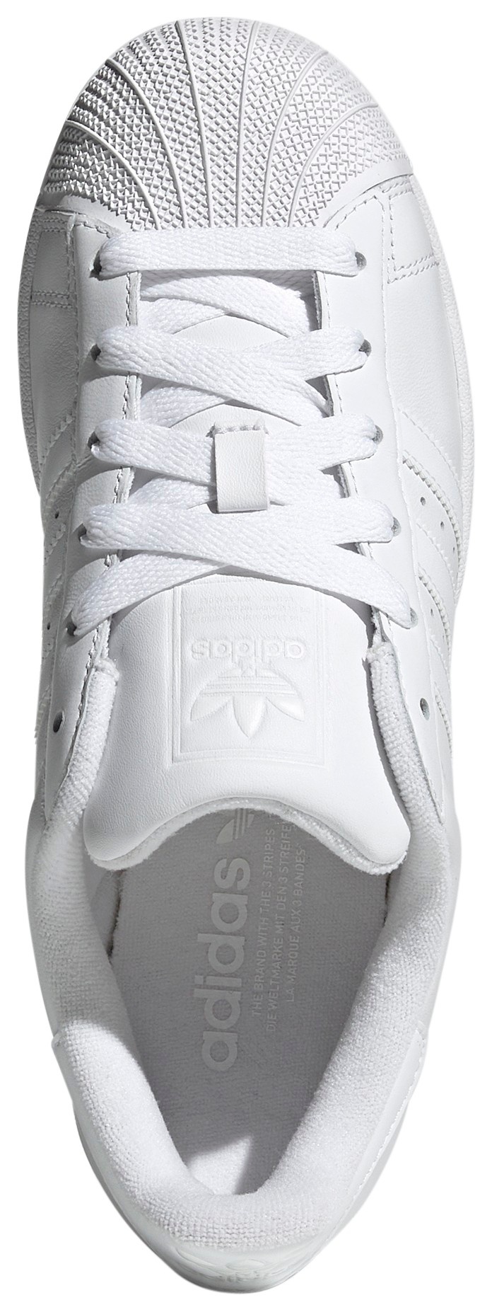 adidas Women's Superstar II Shoes - White/White - View 2