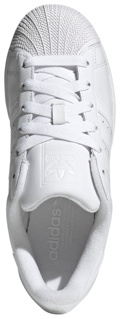 adidas Women's Superstar II Shoes - White/White - View 2