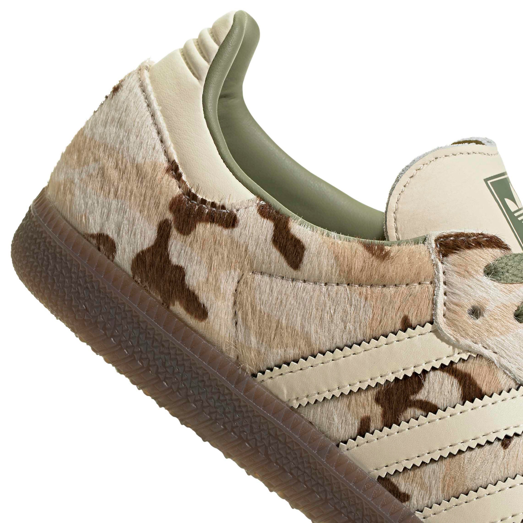adidas Women's Samba OG Shoes - Wonder Beige/Tent Green - View 8