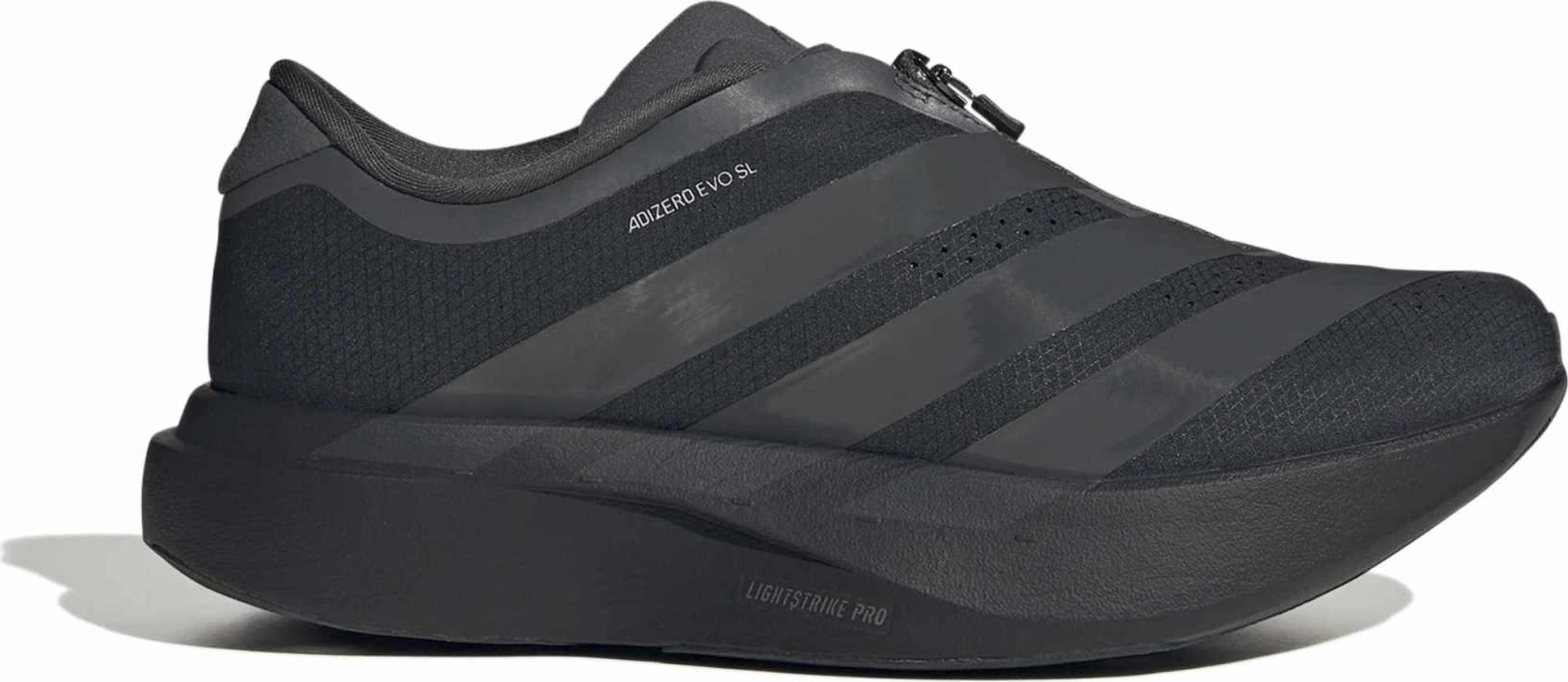 adidas Women's Adizero EVO SL Zip Running Shoes - Black/Grey/Silver - View 1