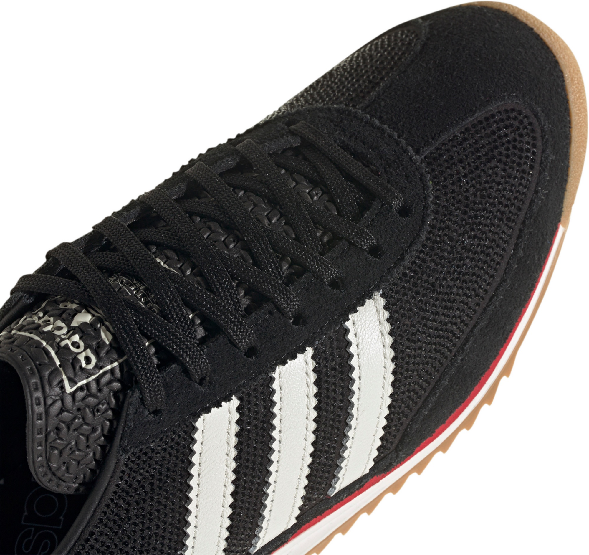 adidas Women's SL72 OG Shoes - Core Black/Off White/Better Scarlet - View 7