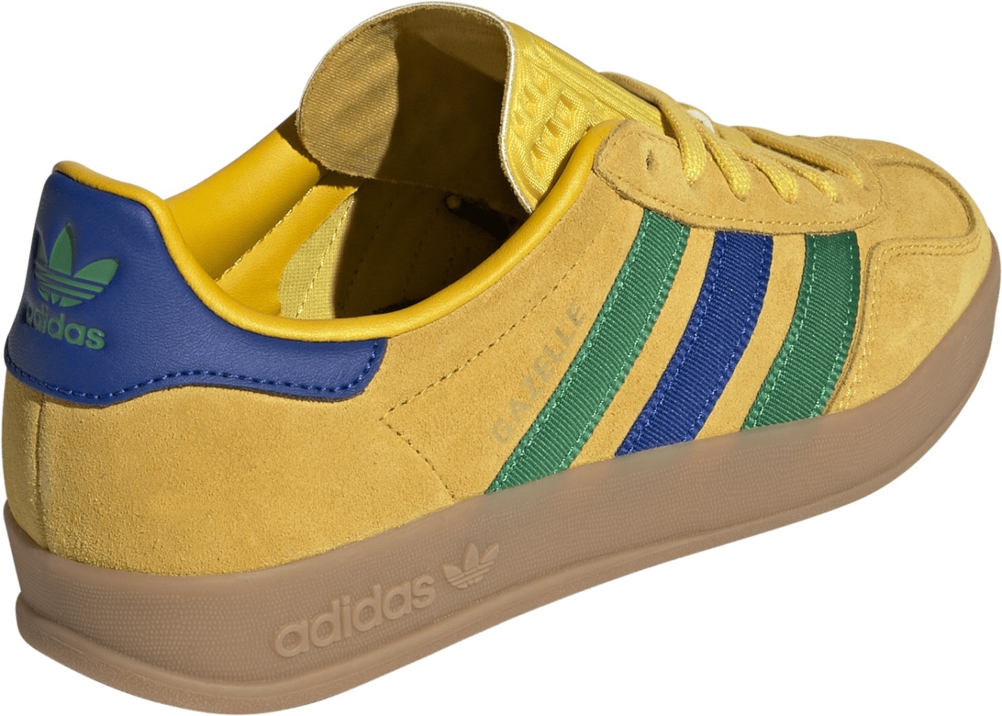 adidas Kids' Grade School FIFA World Cup Gazelle Indoor Shoes - Yellow/Collegiate Royal/Green - View 6