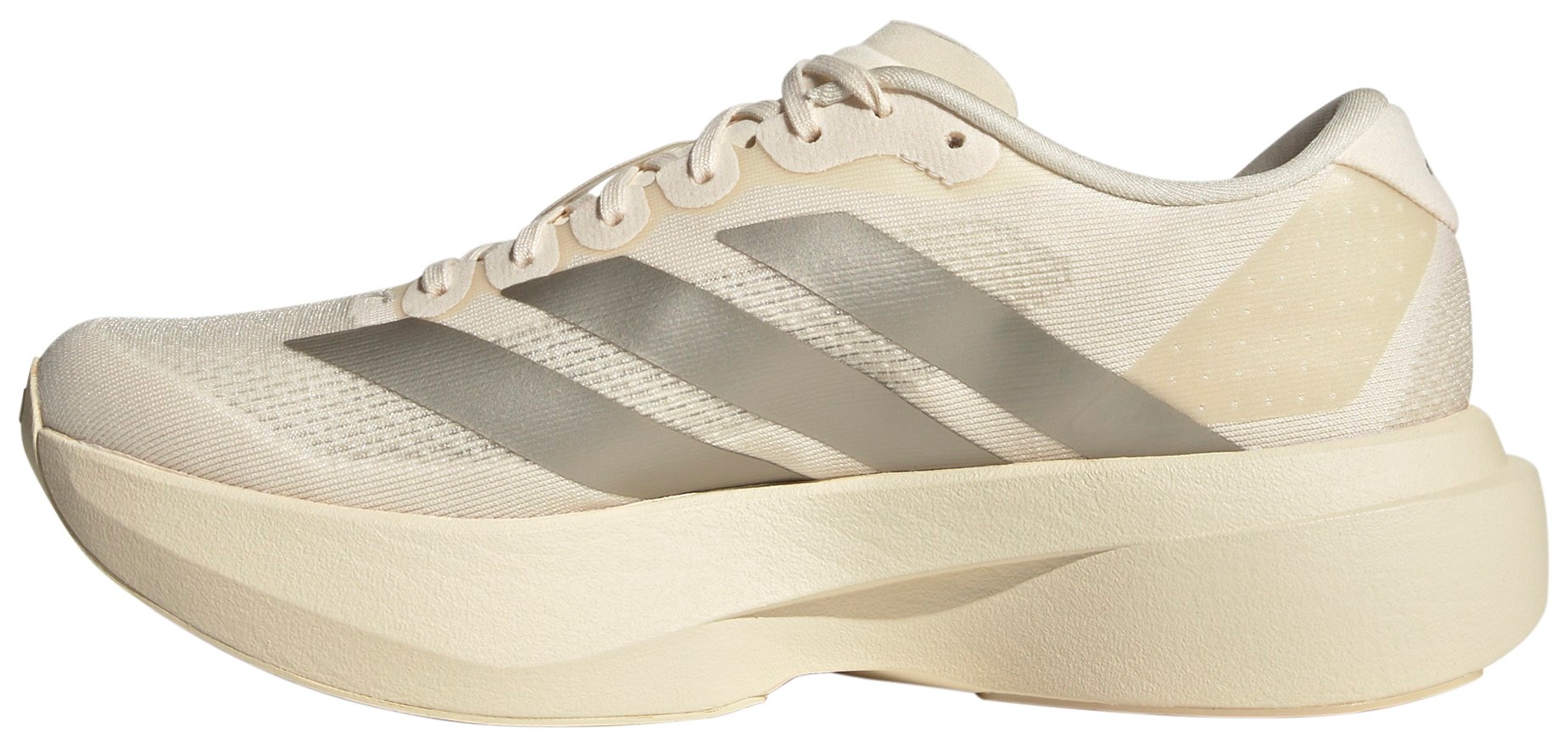 adidas Women's Adizero EVO SL Running Shoes - White/Cyber - View 4