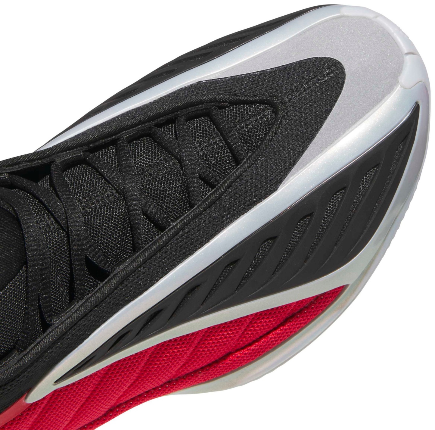 adidas Anthony Edwards 2 'Bulldawgs' Basketball Shoes - Silver/Pure Ruby/Black - View 7