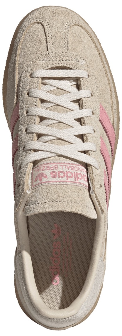 adidas Women's Handball Spezial Shoes - Crystal Linen/Pink Spark/Wonder White - View 2