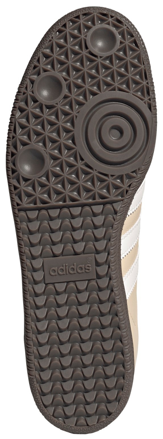 adidas Samba OG Shoes - Sand Strata/White/Gum - View 3