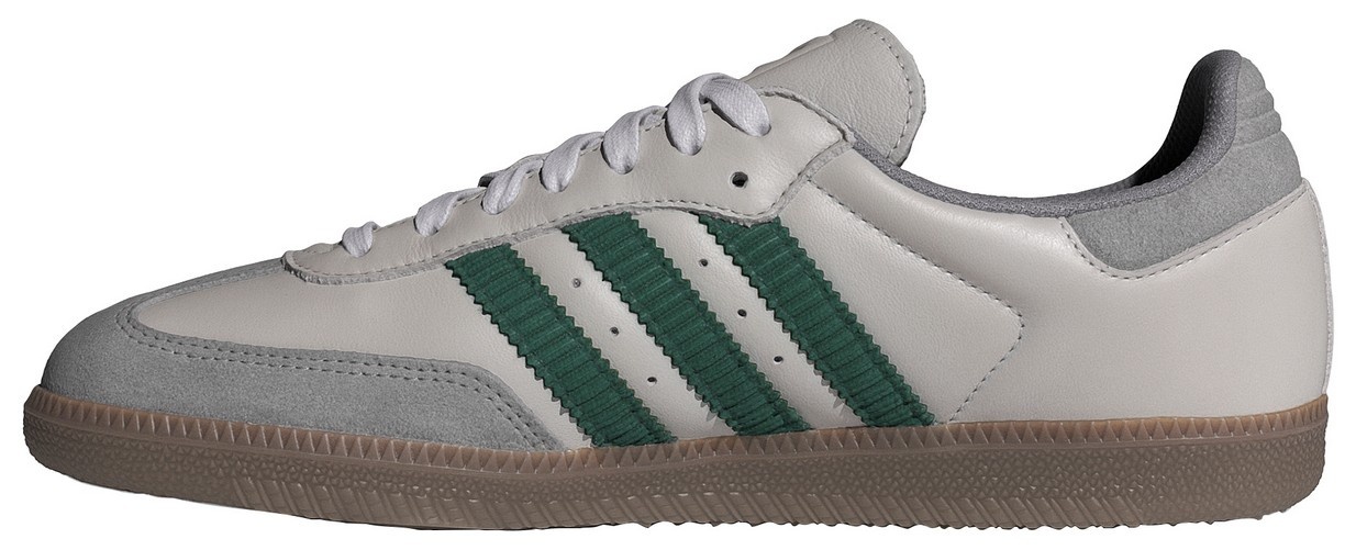 adidas Samba OG Shoes - Grey One/Collegiate Green/Gum5 - View 4