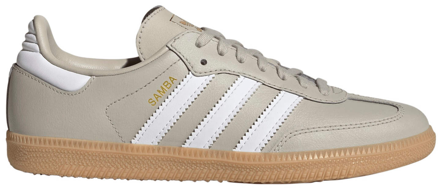 adidas Kids' Grade School Samba OG Shoes - Grey/White - View 1