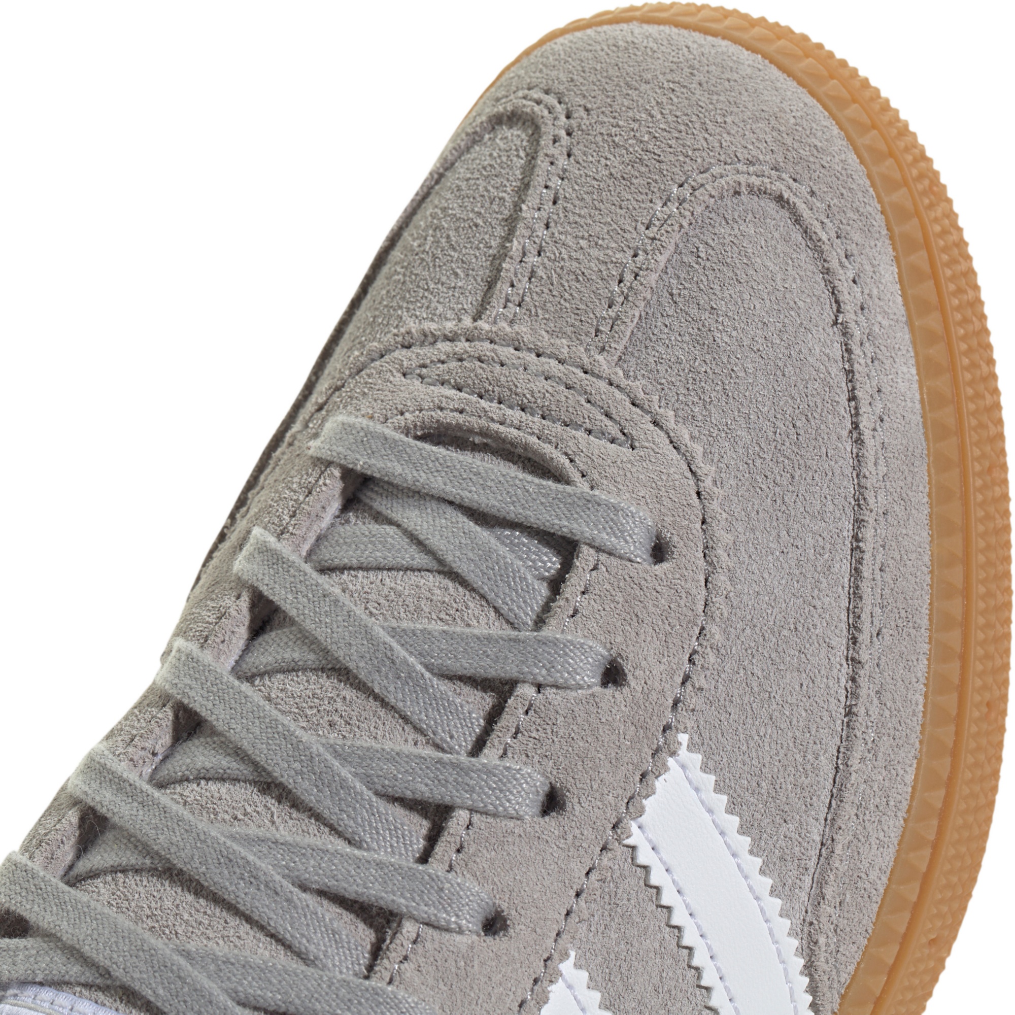 adidas Kids' Grade School Handball Spezial Shoes - Grey/White/Gum - View 8