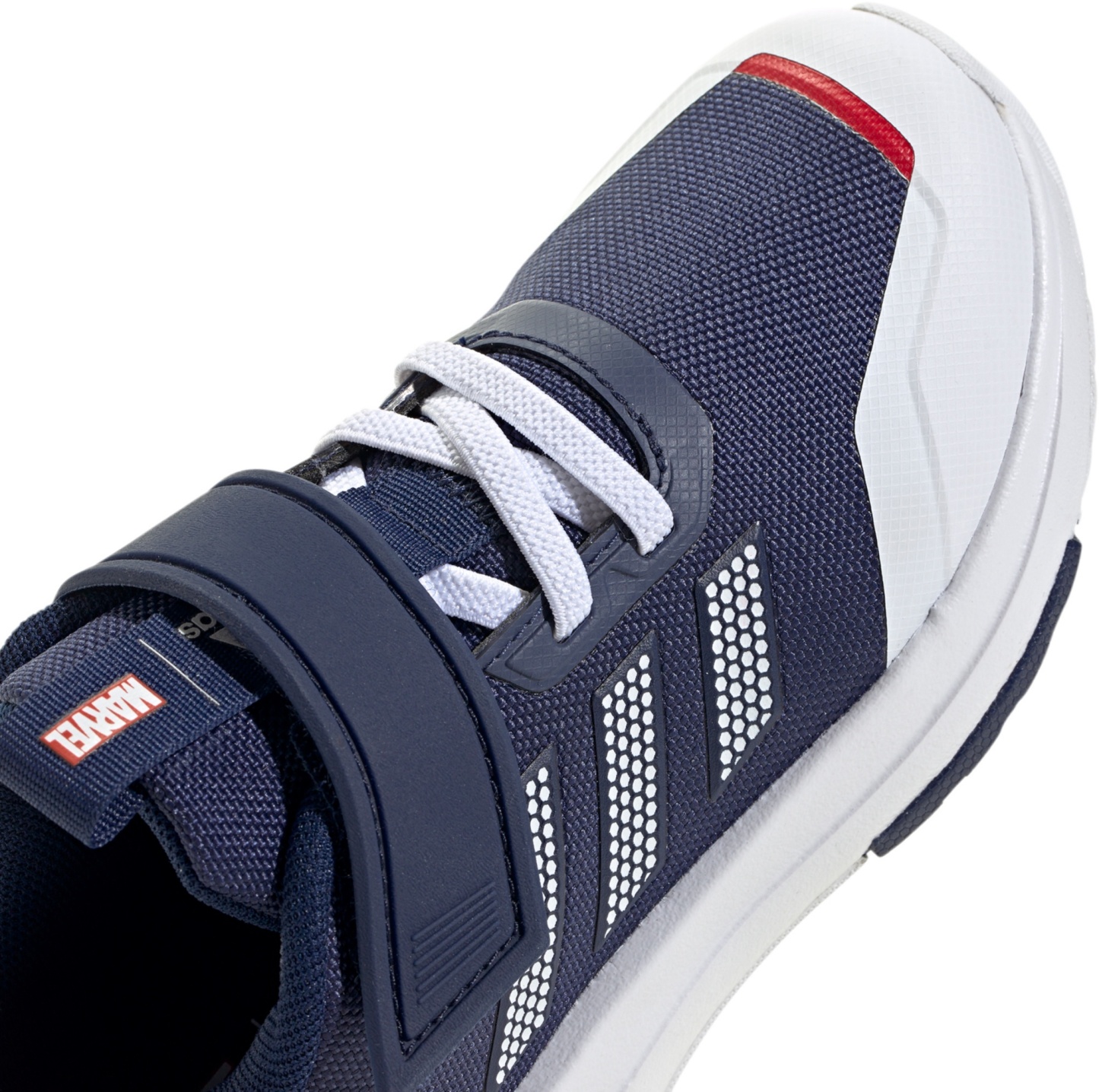 adidas Kids' Preschool Marvel x Racer Running Shoes - Blue/White/Silver - View 7
