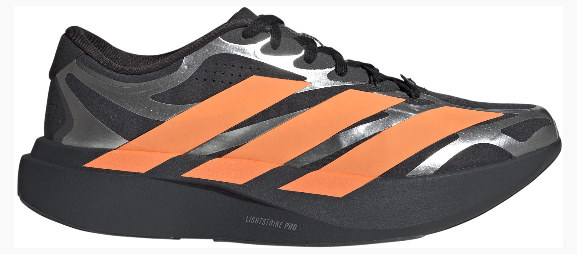 adidas Men's Adizero EVO SL EXO Running Shoes - Carbon/Orange/Metallic - View 1