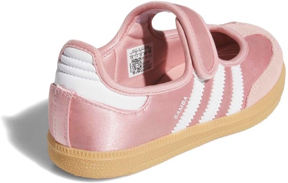 adidas Kids' Preschool Samba Jane Shoes - Wonder Mauve/Ftwr White/Gum 3 - View 5