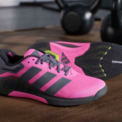 adidas Men's Dropset 4 Training Shoes - Lucid Pink/Aurora Onix - View 3