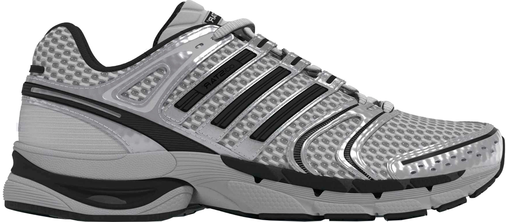 adidas Men's Adistar Control 5 Shoes - Grey Two/Core Black/Silver Met - View 1