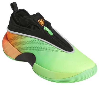 adidas D.O.N. Issue #7 Basketball Shoes - Black/Green/Orange - View 6