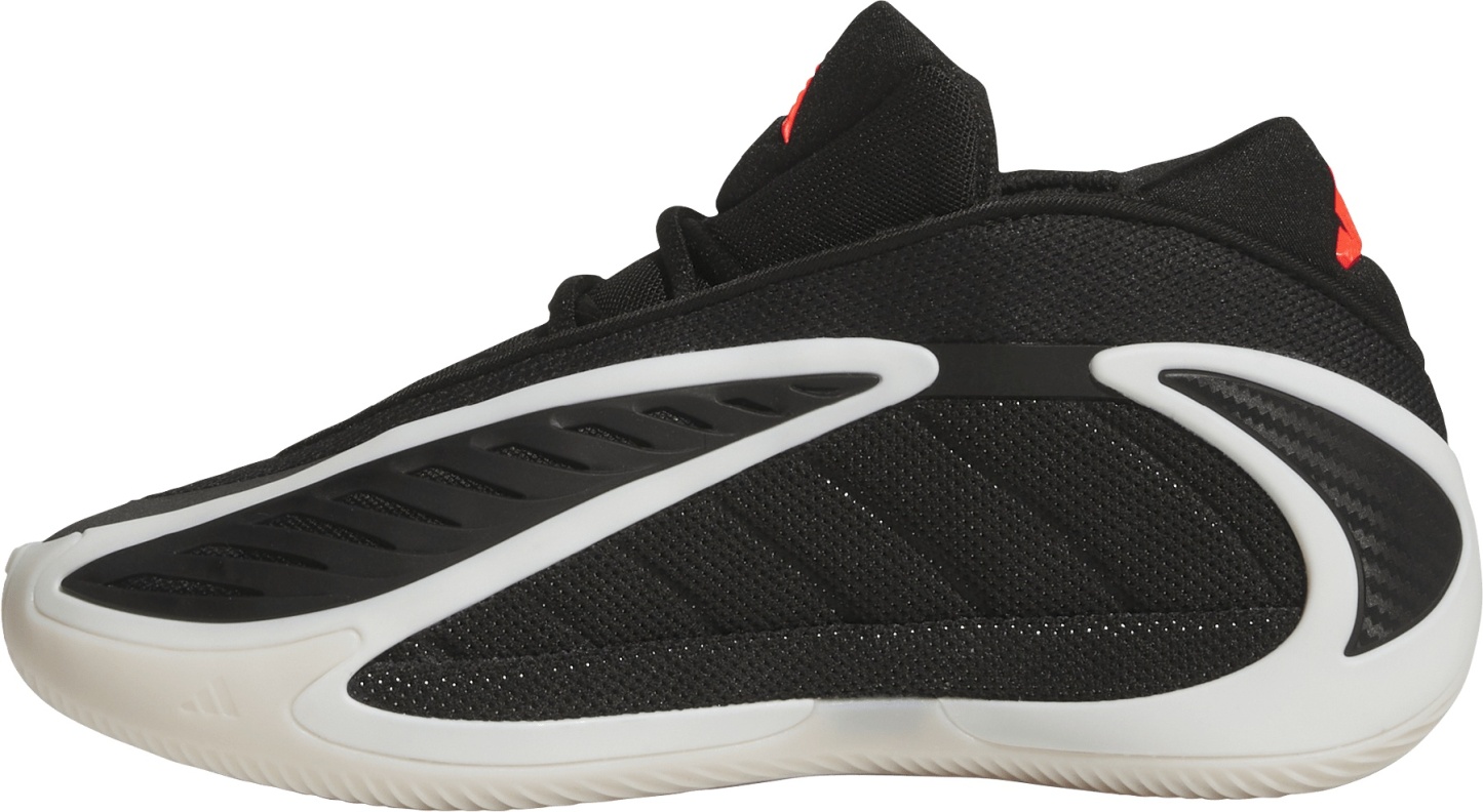adidas Kids' Grade School Anthony Edwards 2 'Core Black' Basketball Shoes - Black/White/Red - View 4