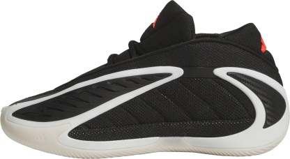 adidas Kids' Grade School Anthony Edwards 2 'Core Black' Basketball Shoes - Black/White/Red - View 4